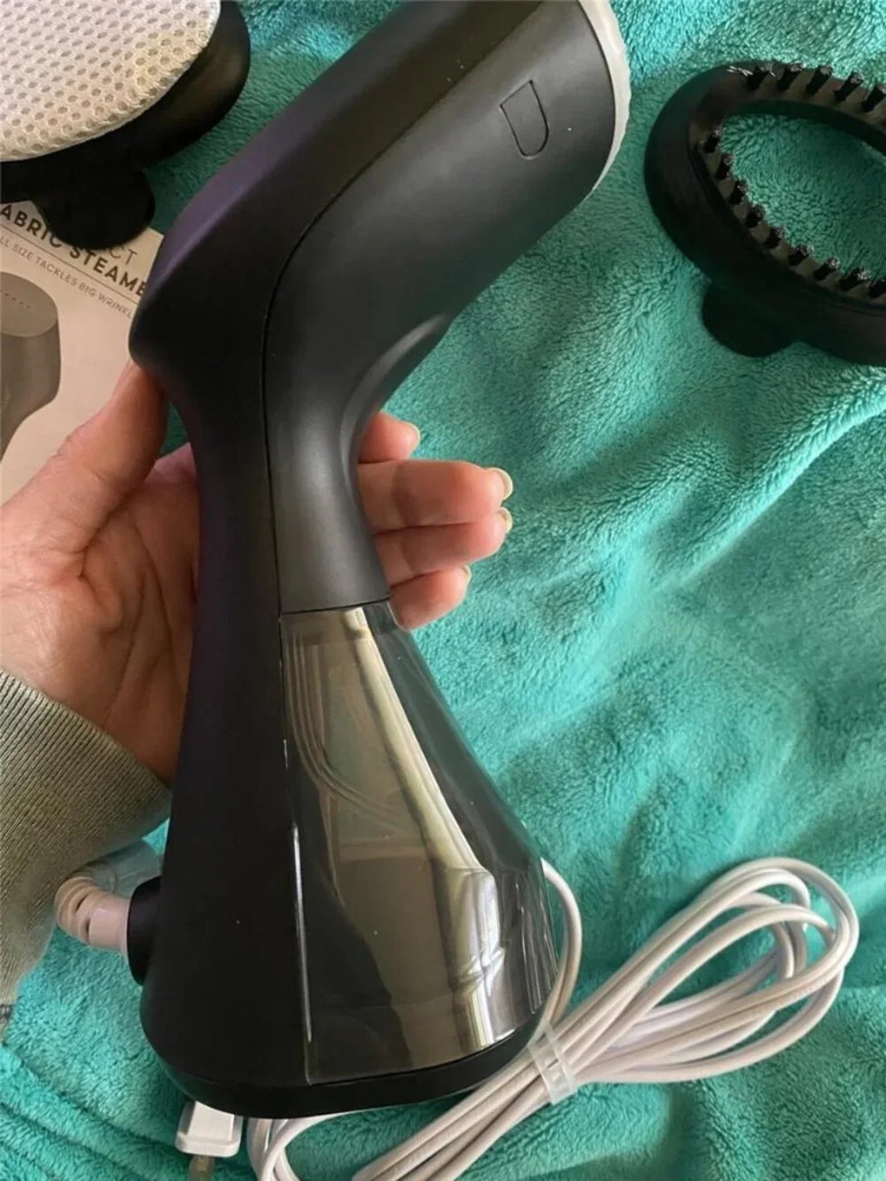 Handheld Steamer for Clothes & Household Fabrics, 1100W, Black | Travel